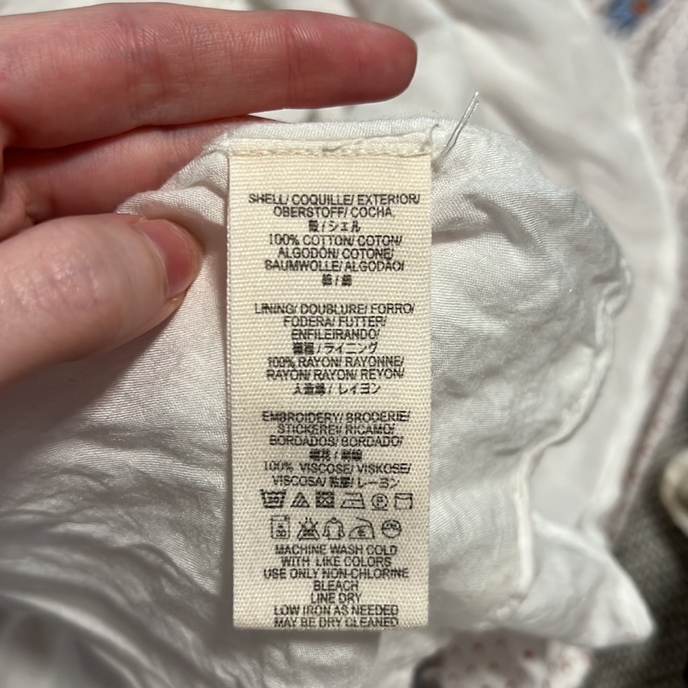 OPEN TO OFFERS Free People Daisy Chain XS White Dress - Picture 4 of 4